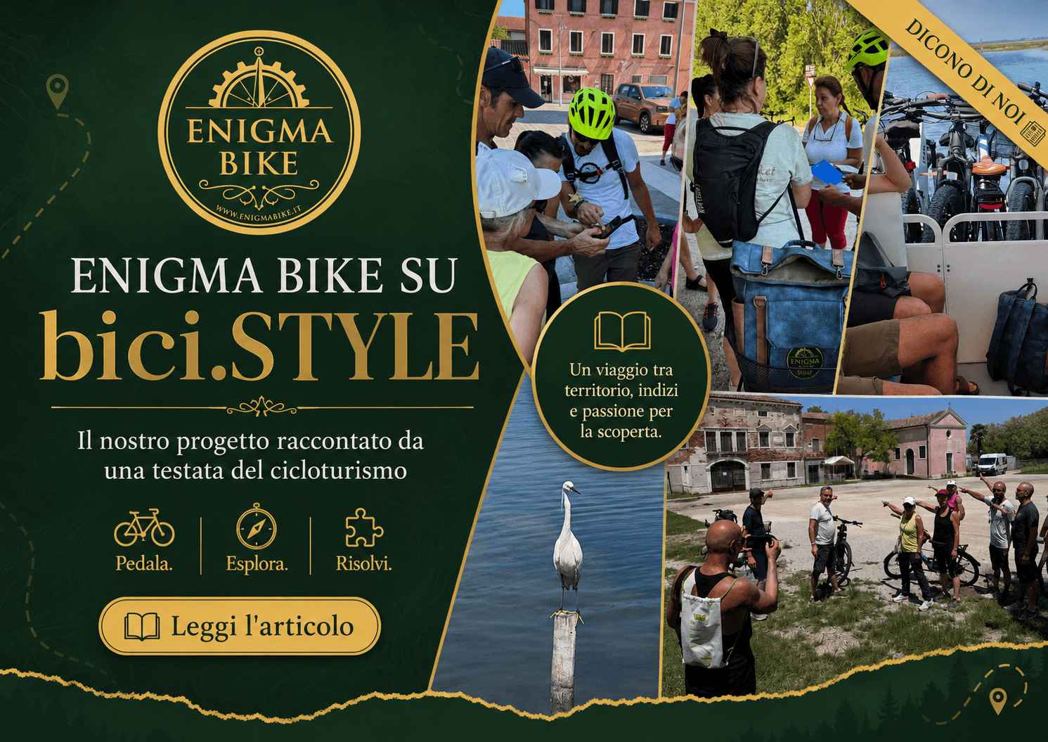 Enigma Bike raccontata da bici.STYLE, progetto di cicloturismo con enigmi in Veneto